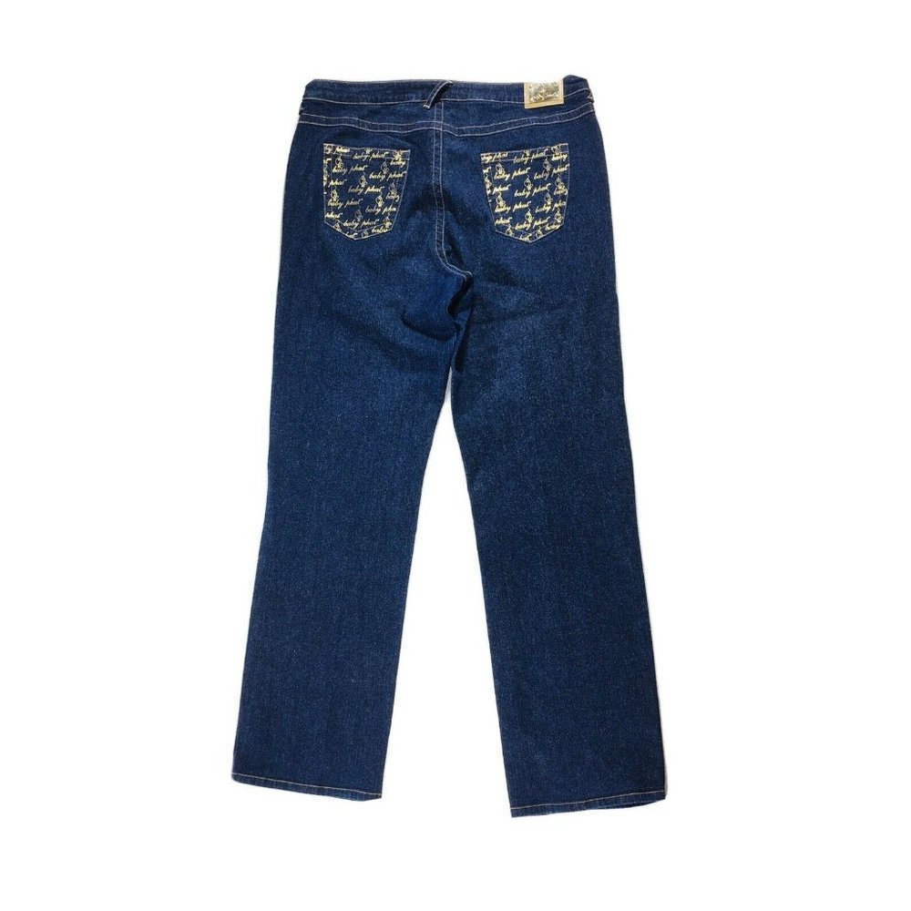 Y2K VINTAGE BABY PHAT DENIM STRAIGHT LEG JEANS 18